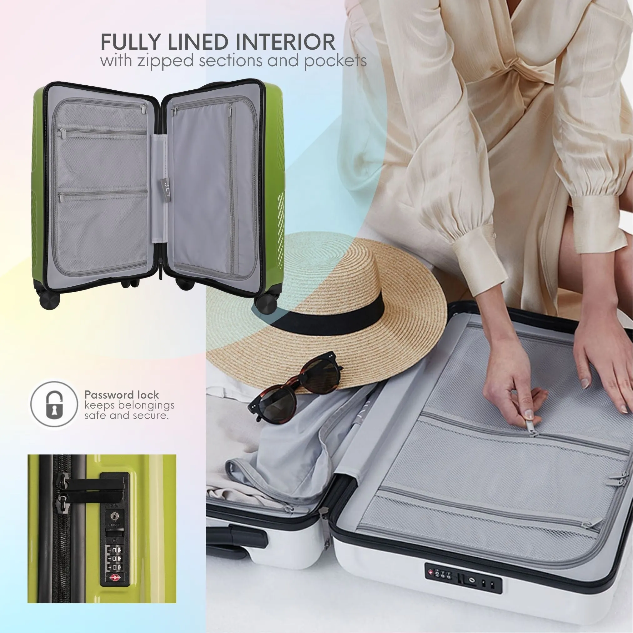 Nature Gradient Lightweight Suitcase - Full Set