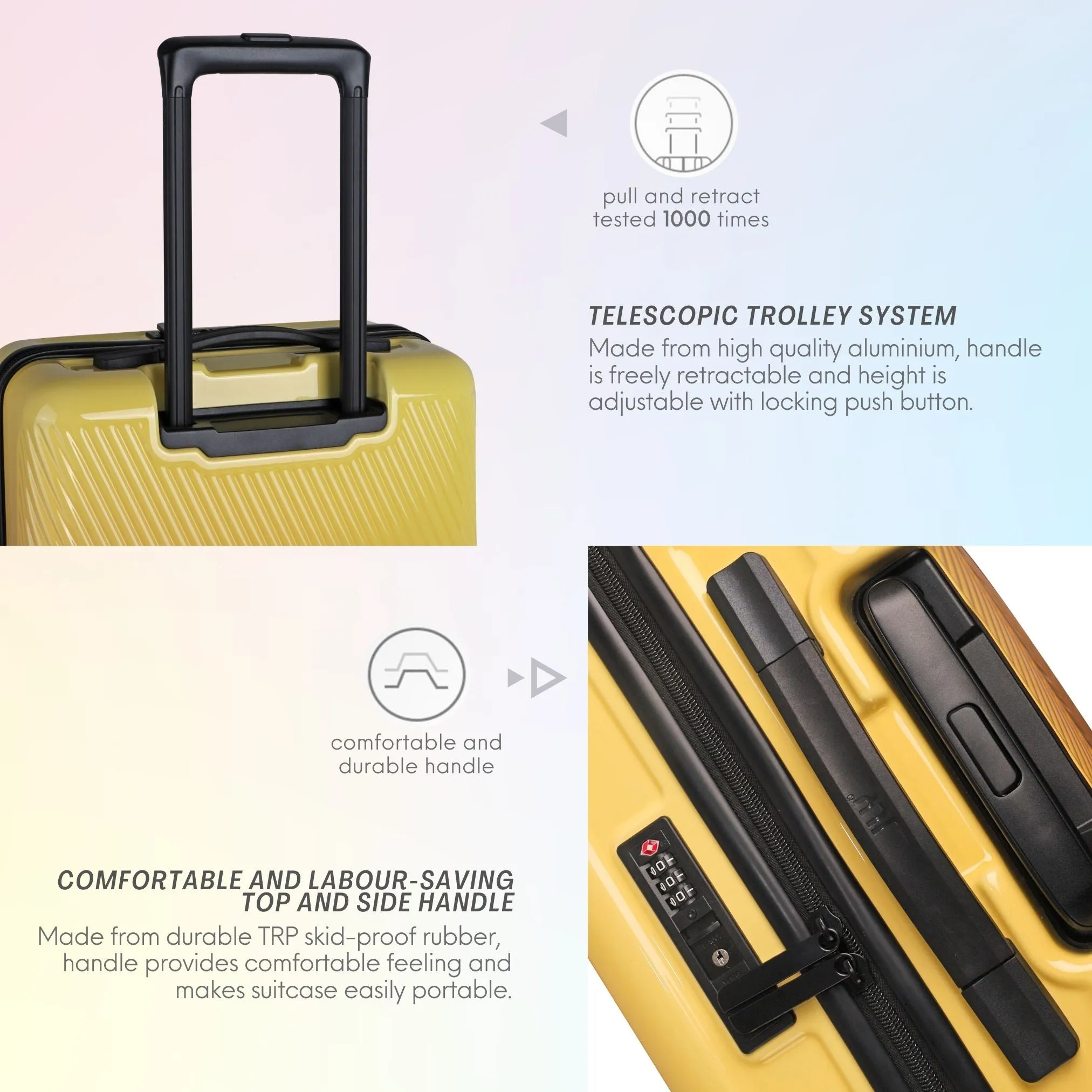 Nature Gradient Lightweight Suitcase - Full Set