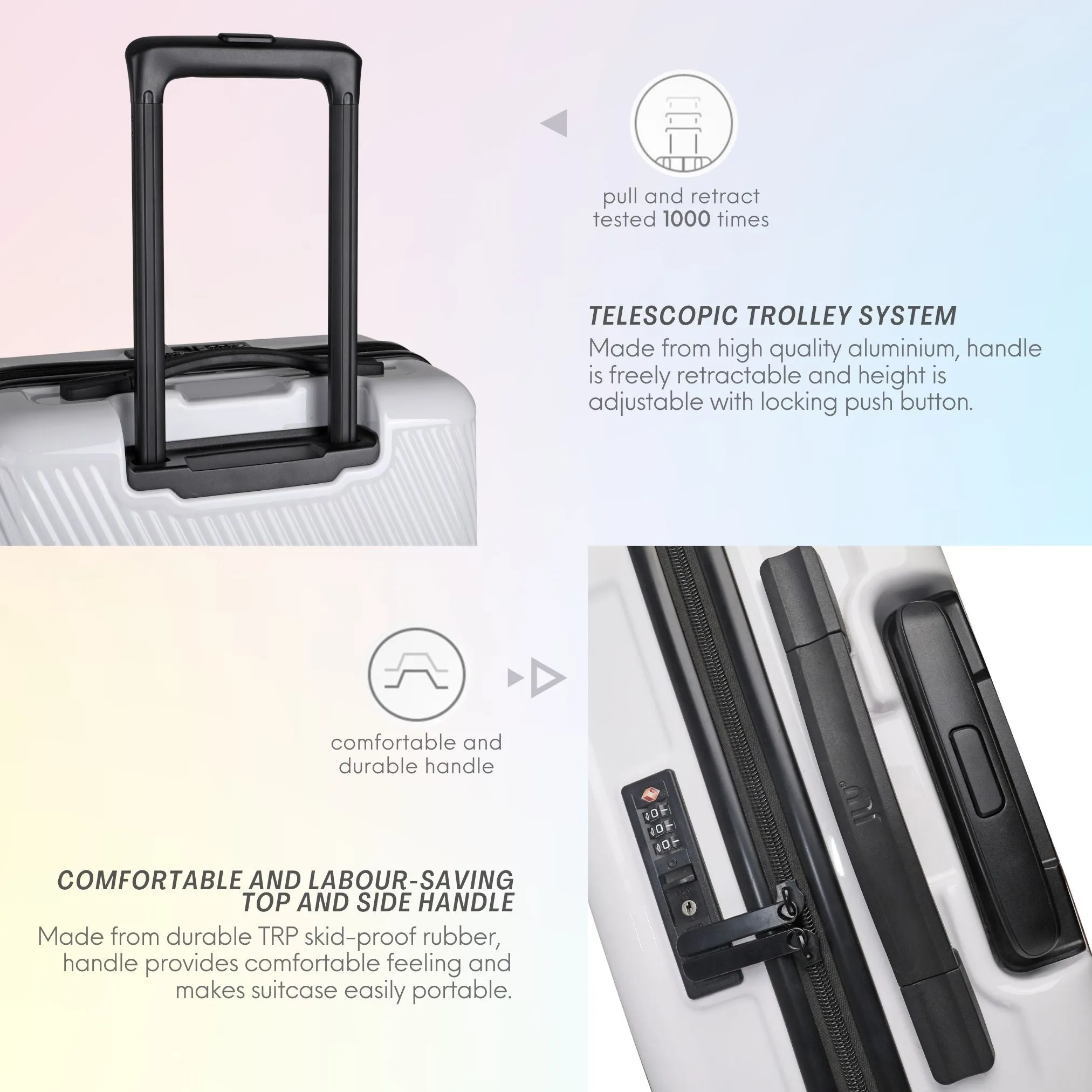 Nature Gradient Lightweight Suitcase - Full Set
