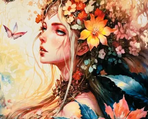 NEW 16x20 TUMOVO DIY Paint By Numbers For Adults Beginner FAIRY Paint-by-Numbers On Canvas Home Decor Unframed