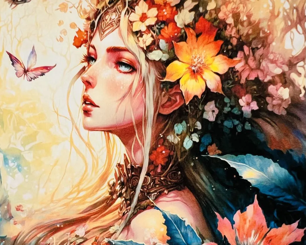 NEW 16x20 TUMOVO DIY Paint By Numbers For Adults Beginner FAIRY Paint-by-Numbers On Canvas Home Decor Unframed