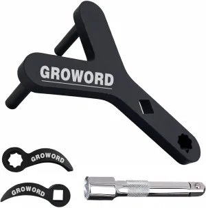 New Lower Control Arm Prying Tool Kit,1/2"Suspension Specialty Bushing Tool and Pry Bar Wrench Adaptor Head,Mainly for Control Arm and Suspension Removal,Suitable for Most Front-wheel Drive Vehicles