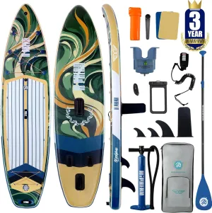 Niphean (Extra Large) Inflatable Paddle Board, SUP for 2 1 People/Family, Stand Up Paddle Board with (Beginner Friendly) StabilTrac Fin, Waterproof Phone Pouch, Paddle Boards for Adults, Gift Ideas