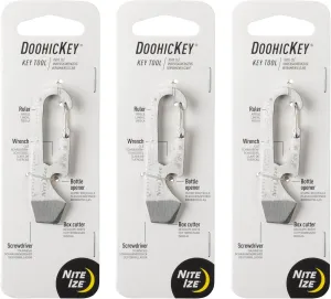 Nite Ize DoohicKey Key Tool - Stainless - 3 Count (3 Pack)