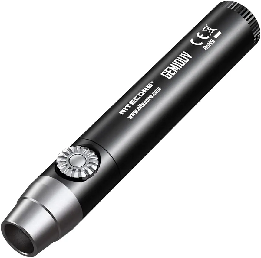 NITECORE GEM10UV Gem Identification Flashlight with Ultraviolet LED, Black