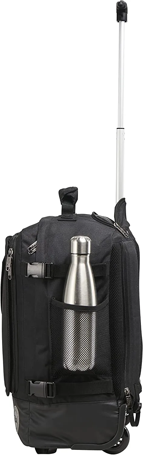 No Tag! Cabin Max Greenwich 30L 18x14x8" (45x36x20cm) Hybrid Trolley Backpack (Black)