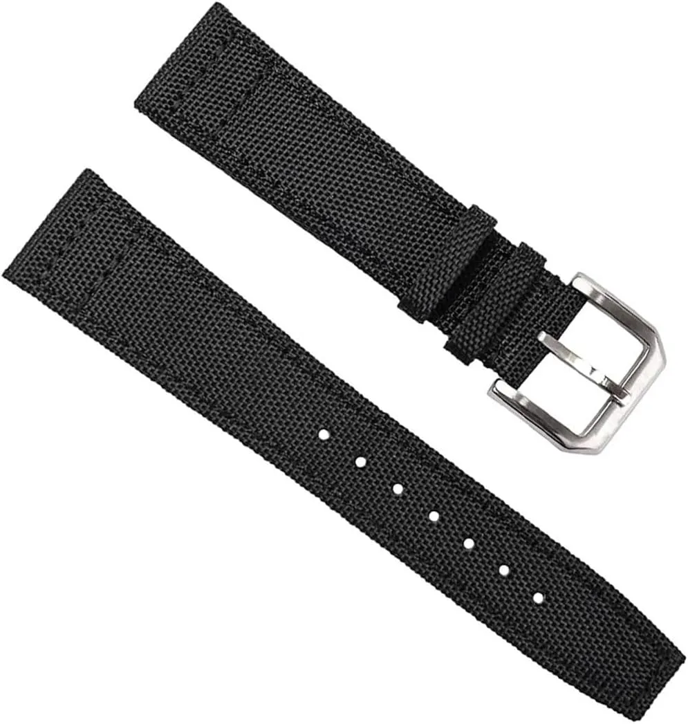 Nylon Watch Strap For IWC For PILOT Canvas Watchbands Watch Band Belt With Pin Buckle replacement