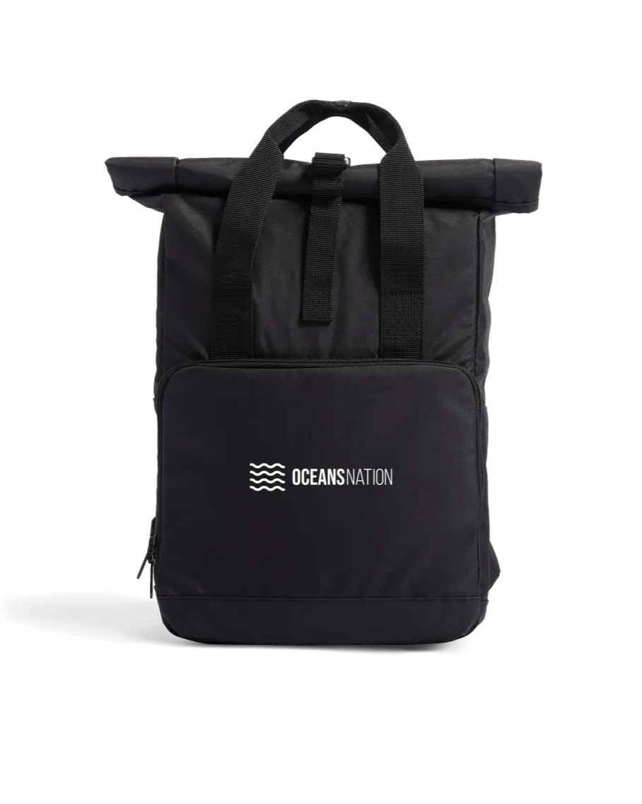 Oceans Nation Recycled Roll-Top Backpack