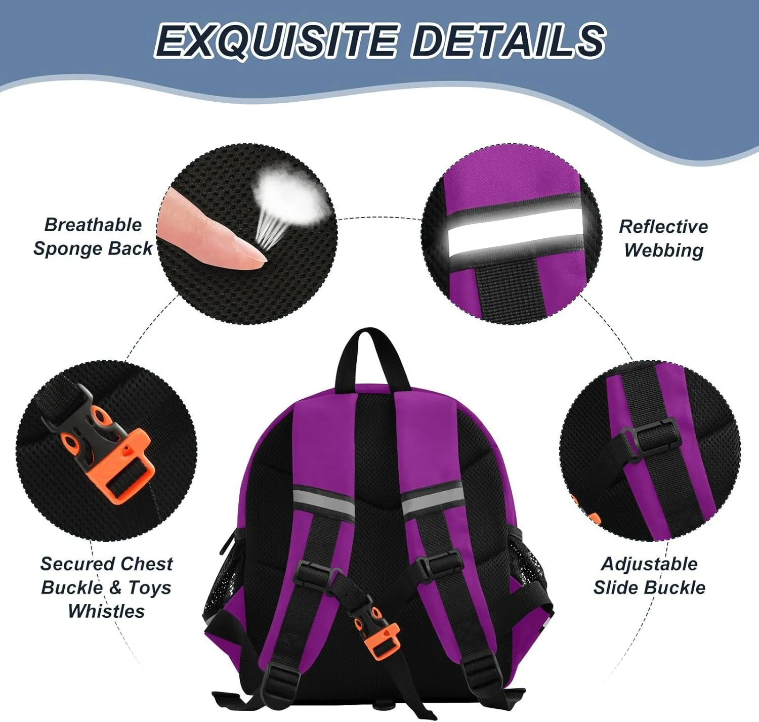 ODAWA Kid Backpacks Patriarch Children Harness Bookbag, Toddler Schoolbags for Boys and Girls