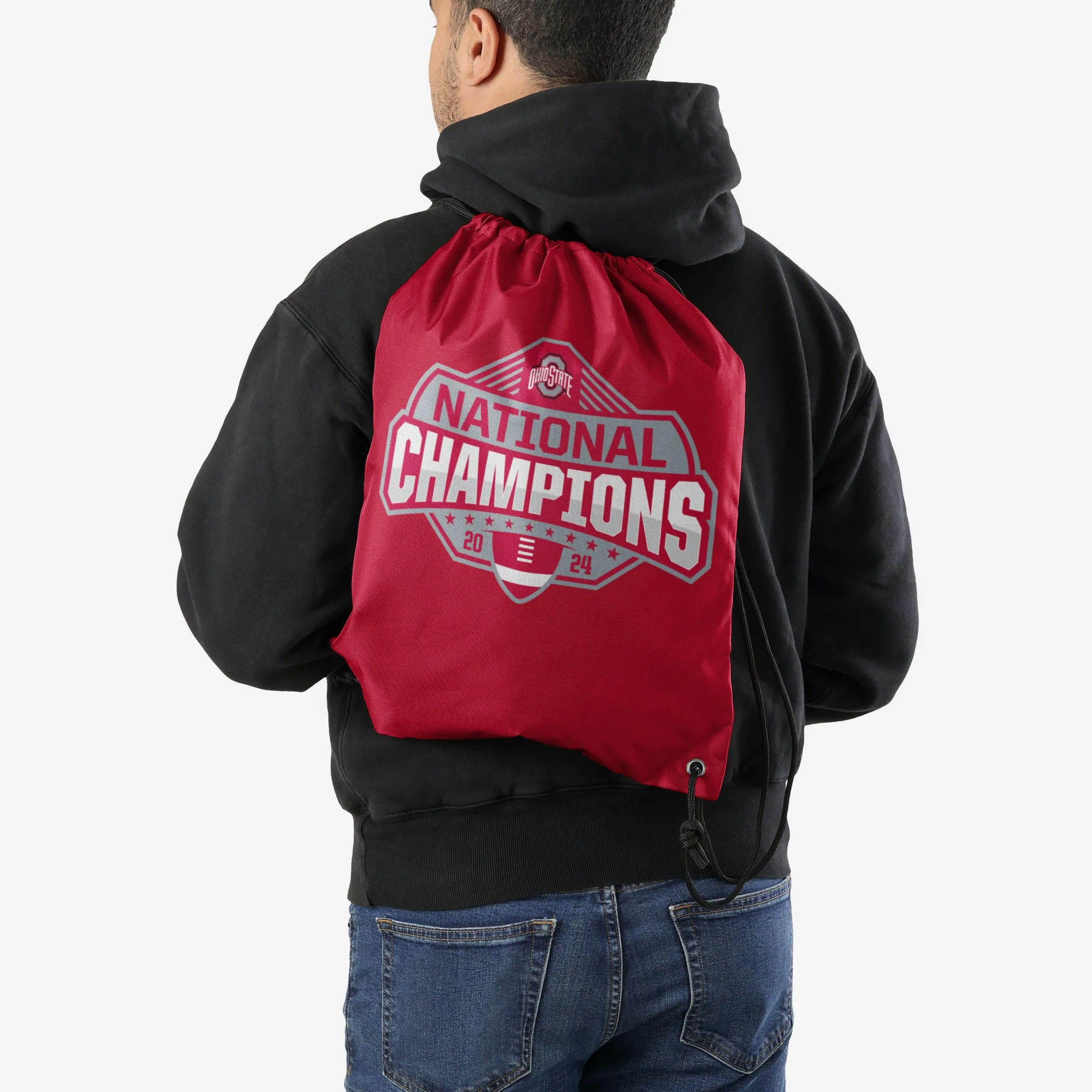 Ohio State Buckeyes 2024 Football National Champions Drawstring Backpack