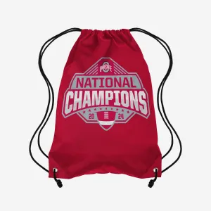 Ohio State Buckeyes 2024 Football National Champions Drawstring Backpack