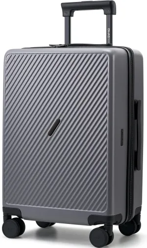 OIWAS 20 Inch Carry On Luggage, DIY Luggage with Spinner Wheels, Polycarbonate Lightweight Carry-on Suitcases with TSA Lock, Rolling Carry on Luggage Airline Approved, Grey