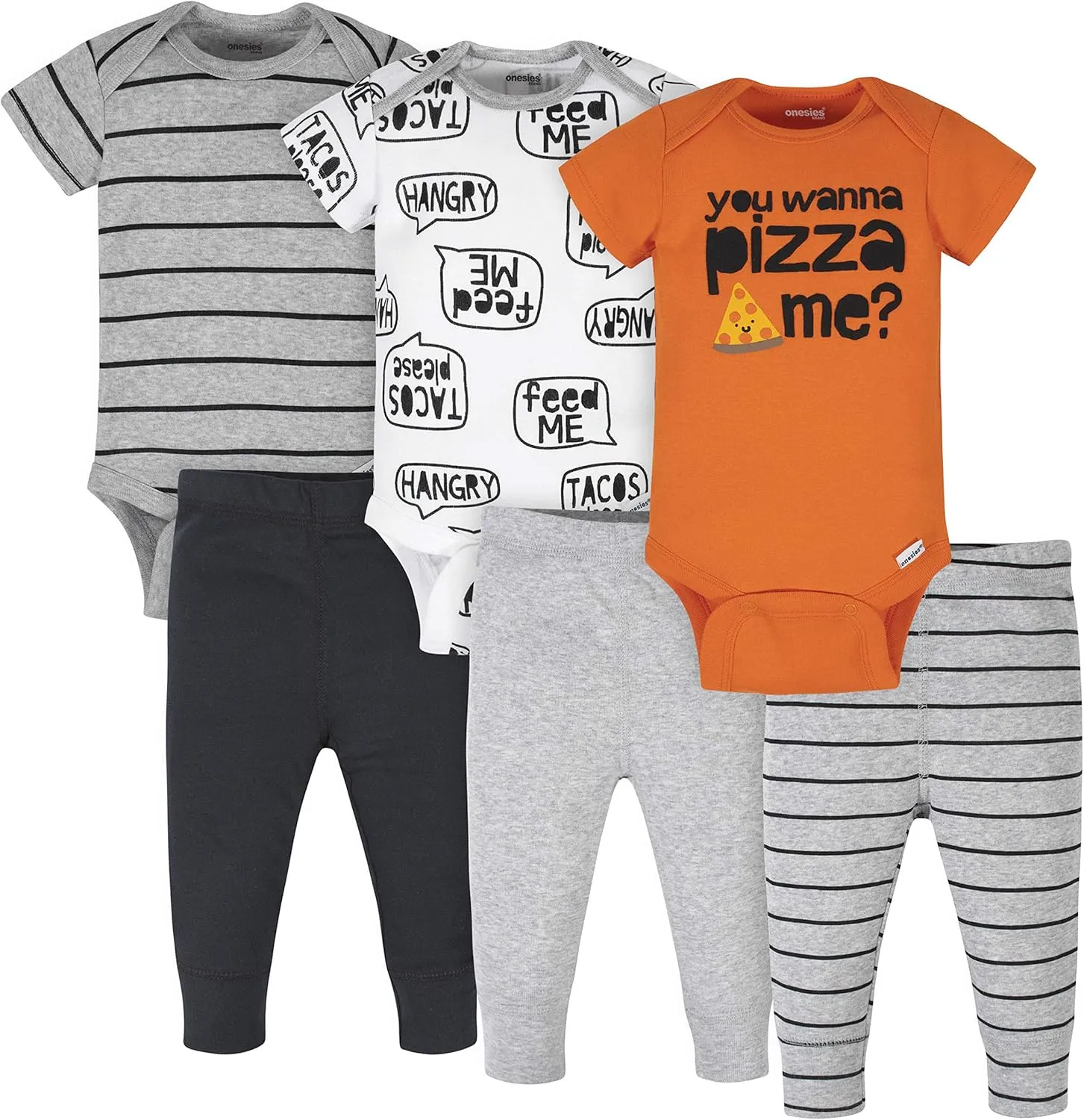Onesies Brand Unisex Baby 3 Outfit Bundle Mix Match Newborn to 12m Pants Set