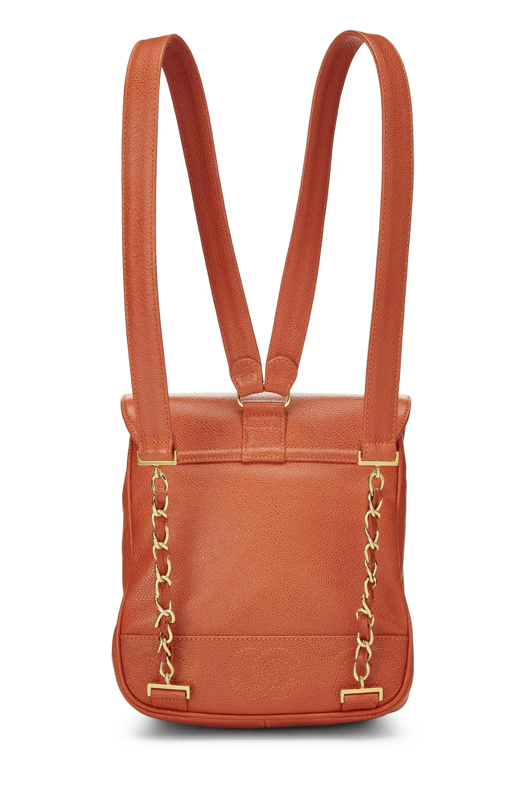 Orange  Unique collection Backpack Orange Small, Chanel, 'CC' Caviar Clearance sale 3