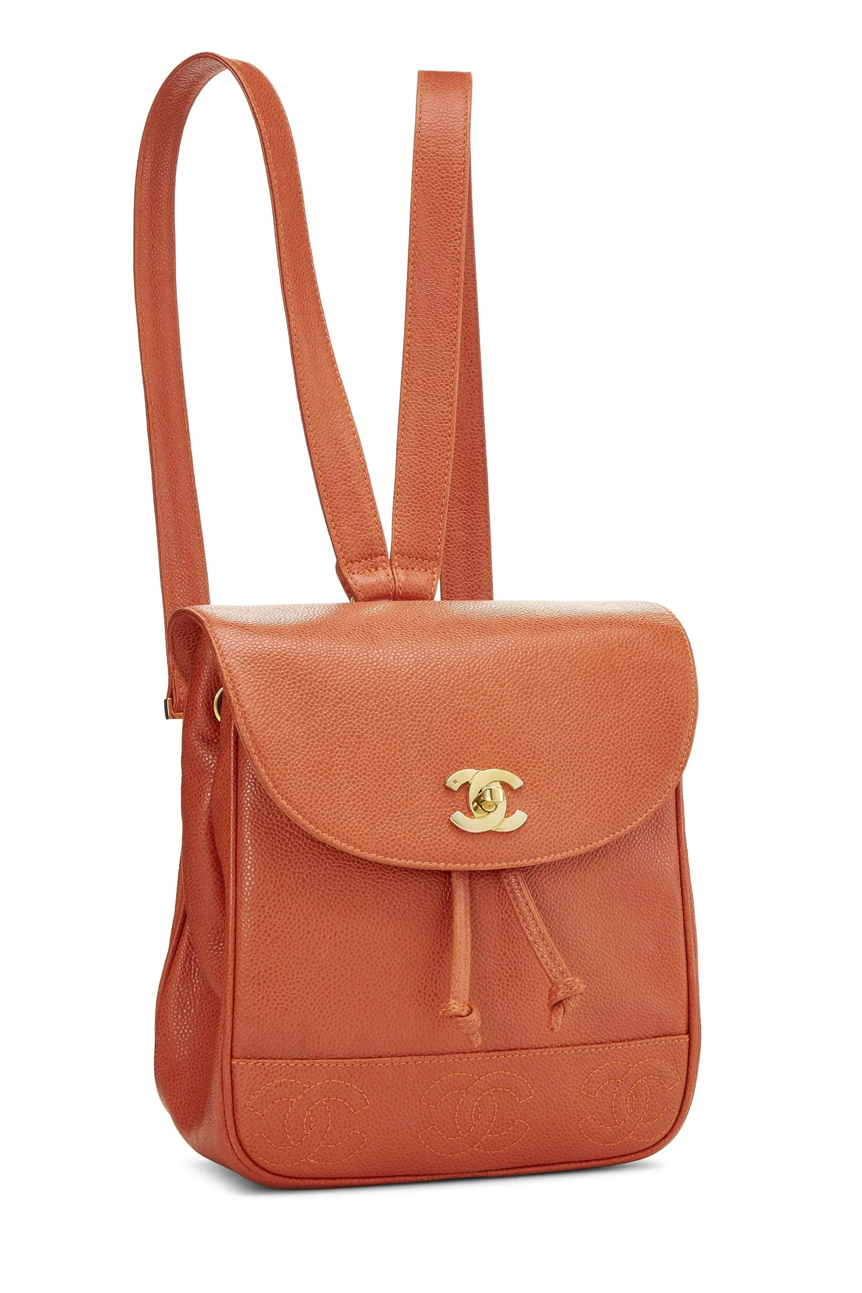 Orange  Unique collection Backpack Orange Small, Chanel, 'CC' Caviar Clearance sale 3