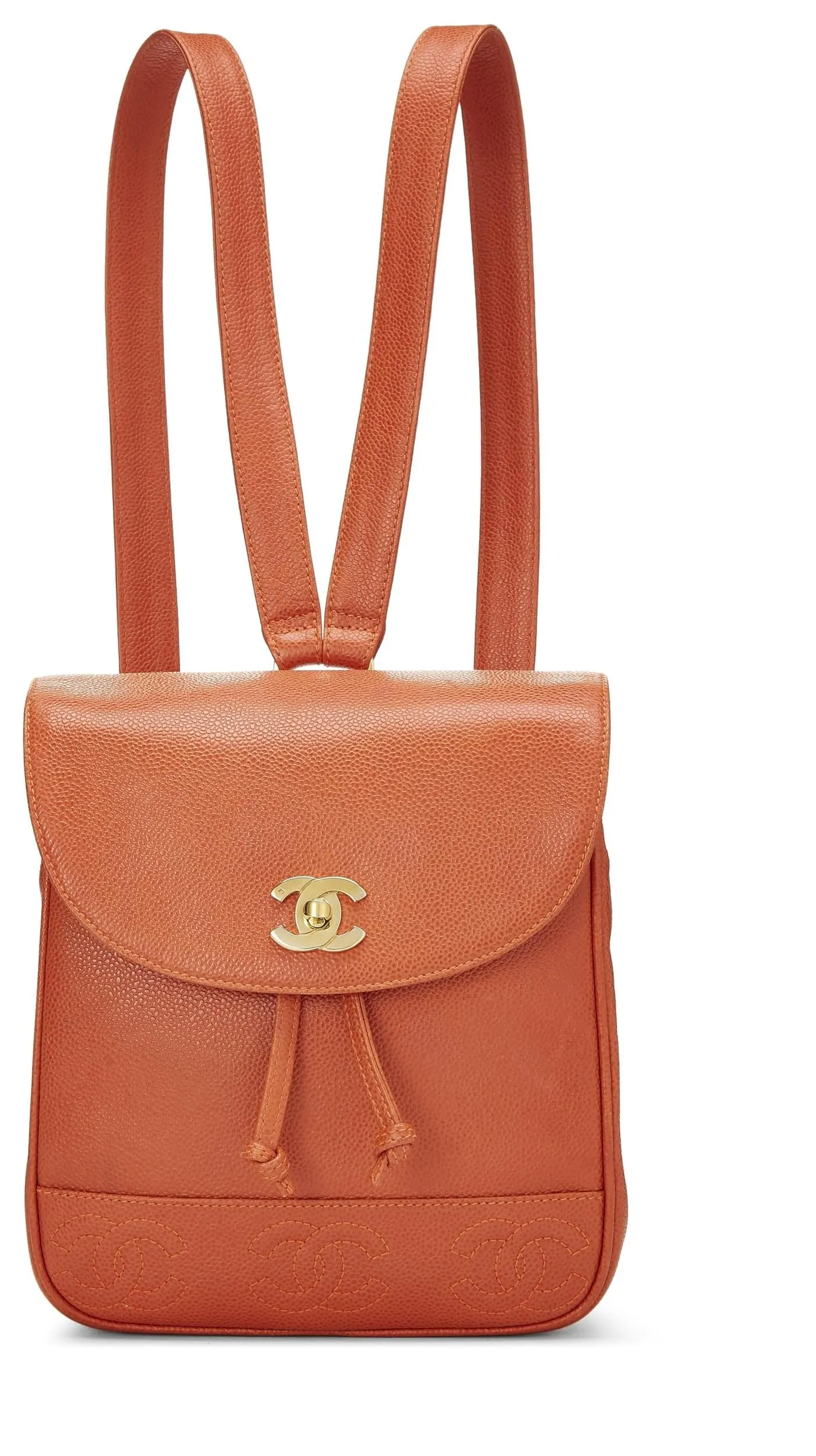 Orange  Unique collection Backpack Orange Small, Chanel, 'CC' Caviar Clearance sale 3