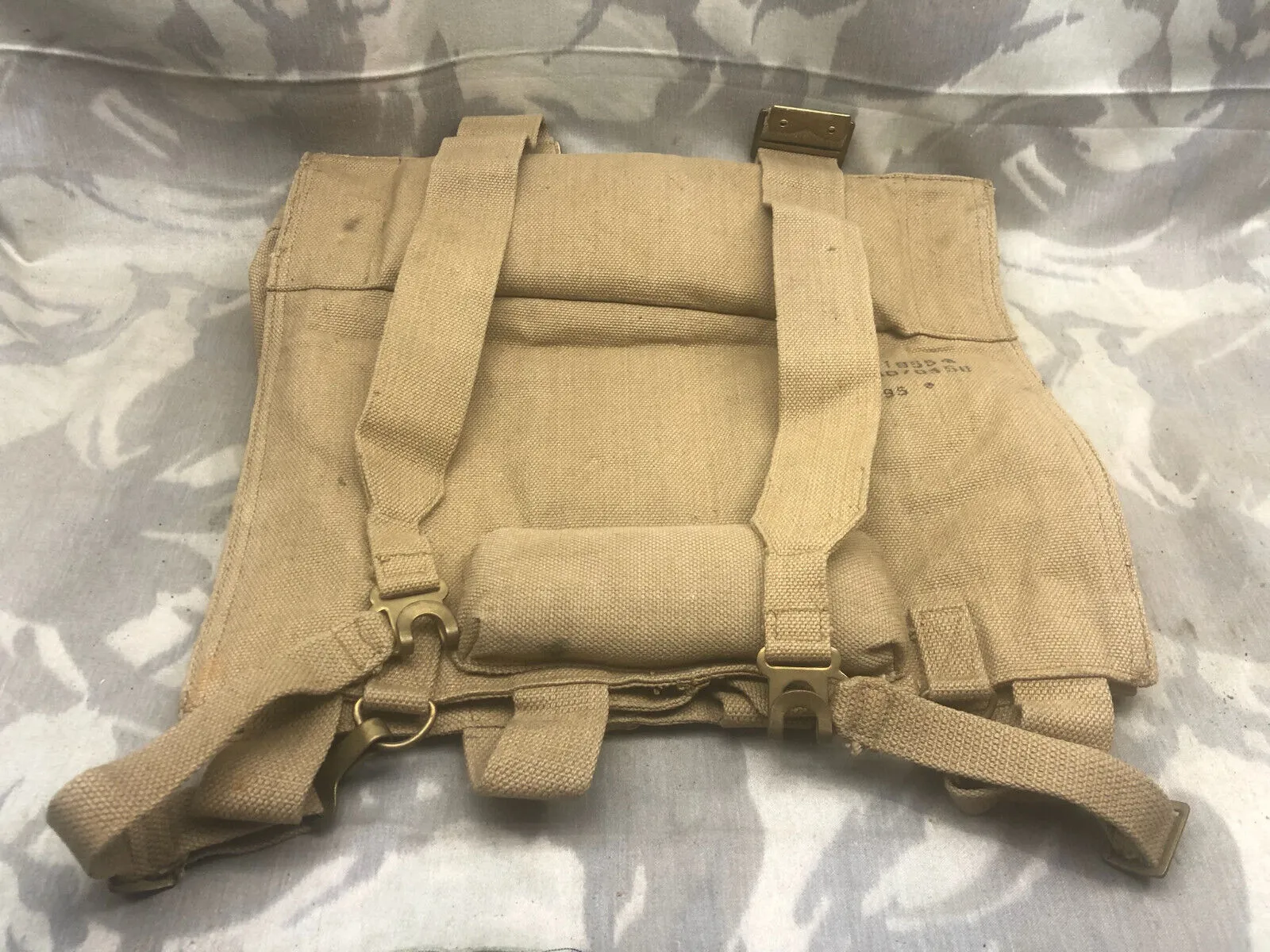 Original British Army WW2 37 Pattern Webbing Vickers Ammo Carrier Vest