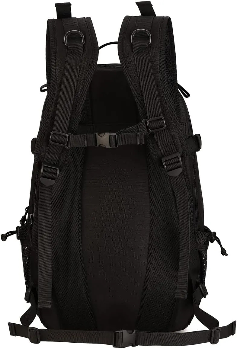 Outdoor Backpack Nylon Backpack Men Camping Backpacks, Black, One Size