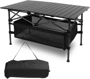 Outdoor Portable Camping Table Lightweight w/Bag Heavy Duty Picnic Party Table (Large Aluminum Table)