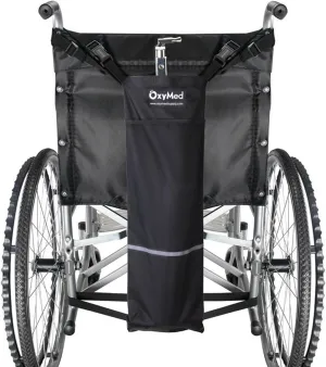 Oxygen Cylinder Bag for Wheelchairs with Buckles, Fits Any Wheelchair, Fits Most Oxygen cylinders, Black