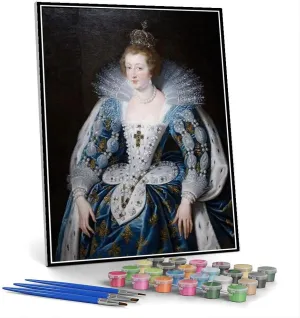 Paint by Numbers Kits for Adults and Kids Anna of Habsburg Queen of France Peter Paul Rubens Painting by Peter Paul Rubens DIY Painting Paint by Numbers Kits On Canvas