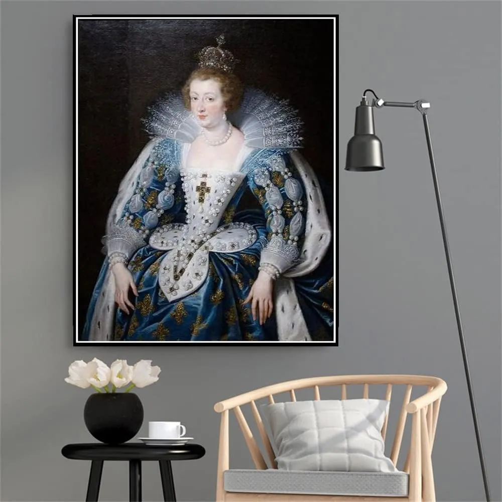 Paint by Numbers Kits for Adults and Kids Anna of Habsburg Queen of France Peter Paul Rubens Painting by Peter Paul Rubens DIY Painting Paint by Numbers Kits On Canvas