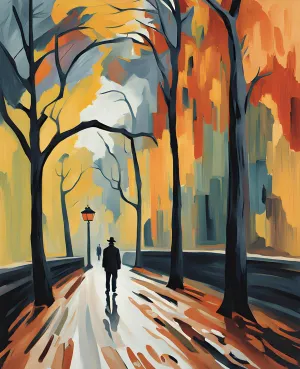 Passing Stranger (1) - Van-Go Paint-by-Number Kit 60x75cm DIY Frame