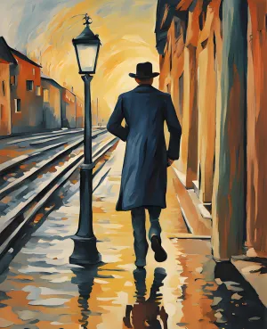 Passing Stranger (2) - Van-Go Paint-by-Number Kit 50x65cm DIY Frame
