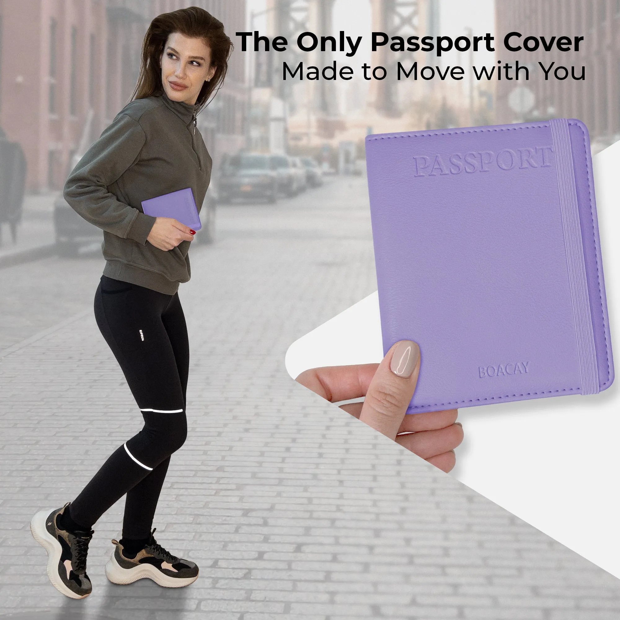 Passport Holder & Wallet - Lavender