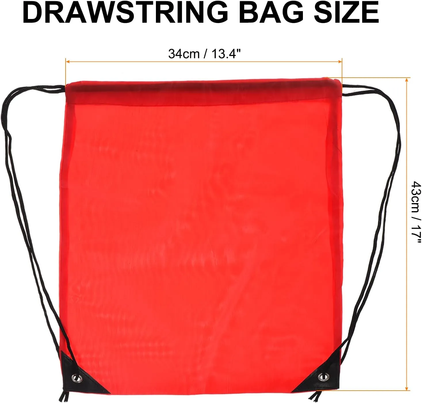 PATIKIL Drawstring Backpack Bulk 60 Pack Draw String Bags 210D Polyester Gym Cinch Sack for Women Men Gym Sport Travel Party, Red (16.5" x 13.3")