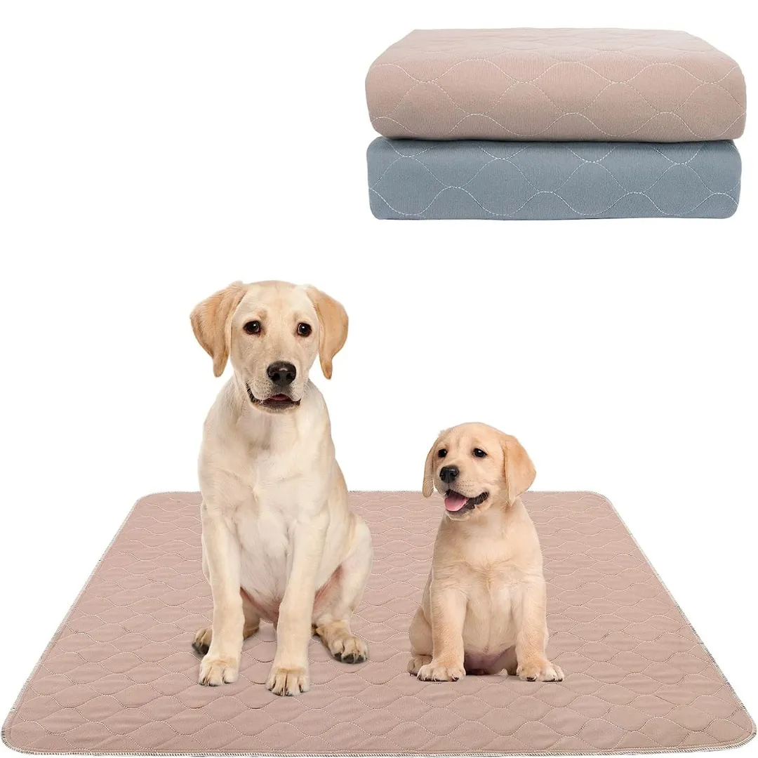 PAWMOM Super Absorbent Washable Pee Pads with Non-Slip Design for Pets