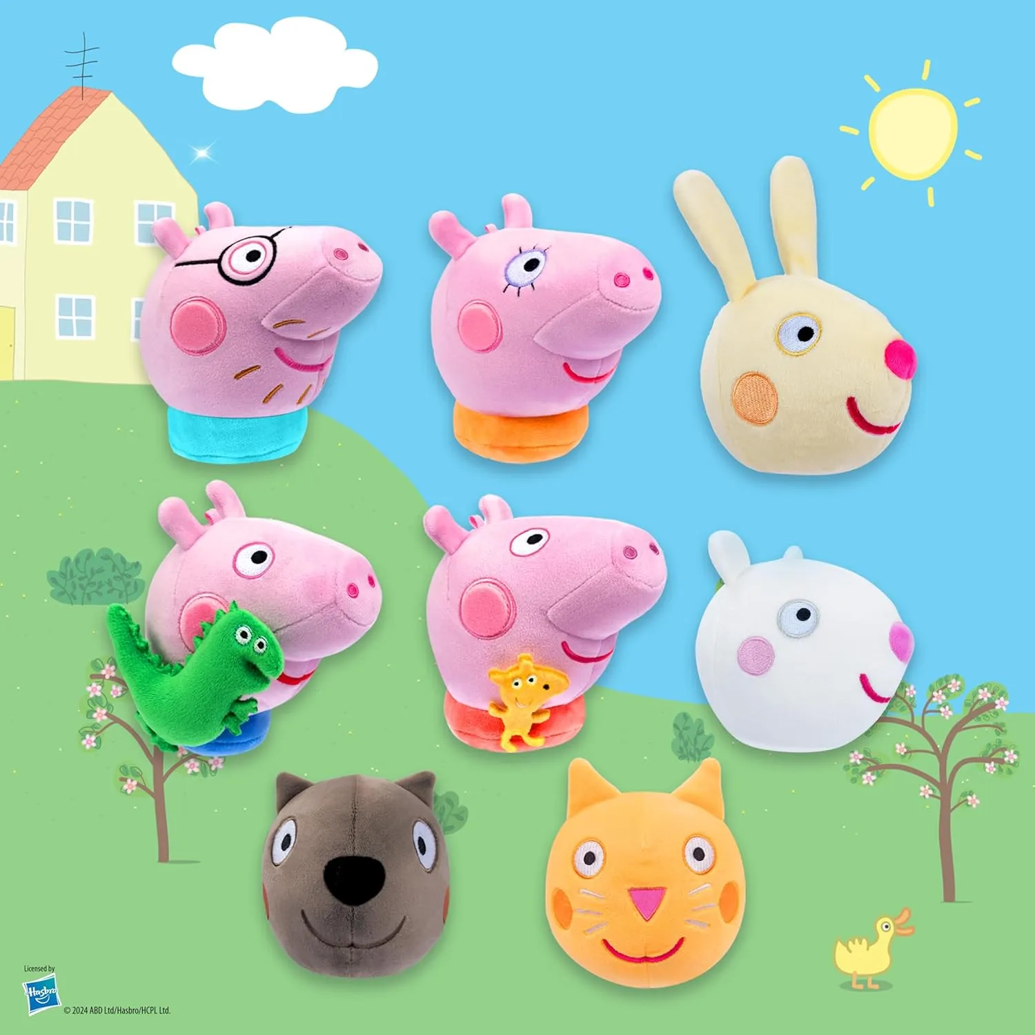 Peppa Pig Mystery Expandable Maxi Plush to UNbox, Collectible Squishy and Soft Plush with 4 Surprise, Limited Edition, Great Toy Gift, Trendy for Kids Aged 3  (4-Pack)