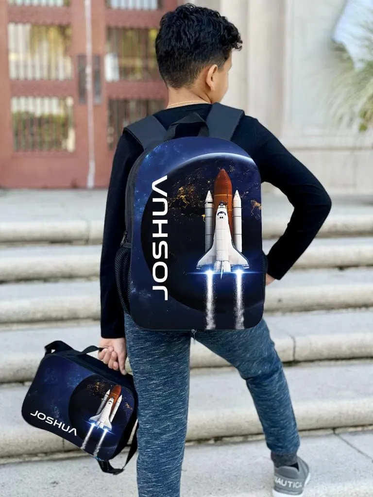 Personalized Backpack Toddler 14" inch - Space Shuttle