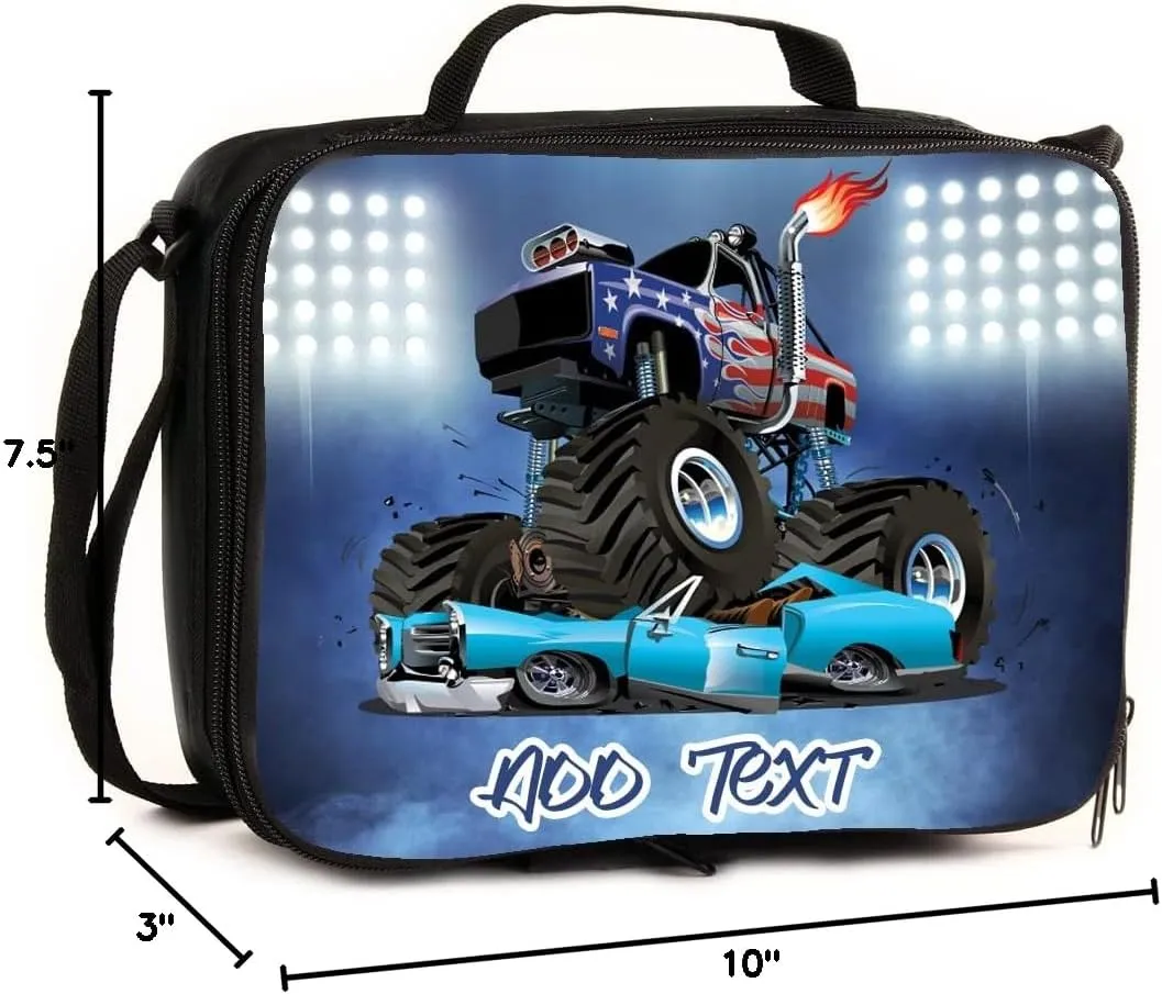 Personalized Lunch Bag - Monster Truck