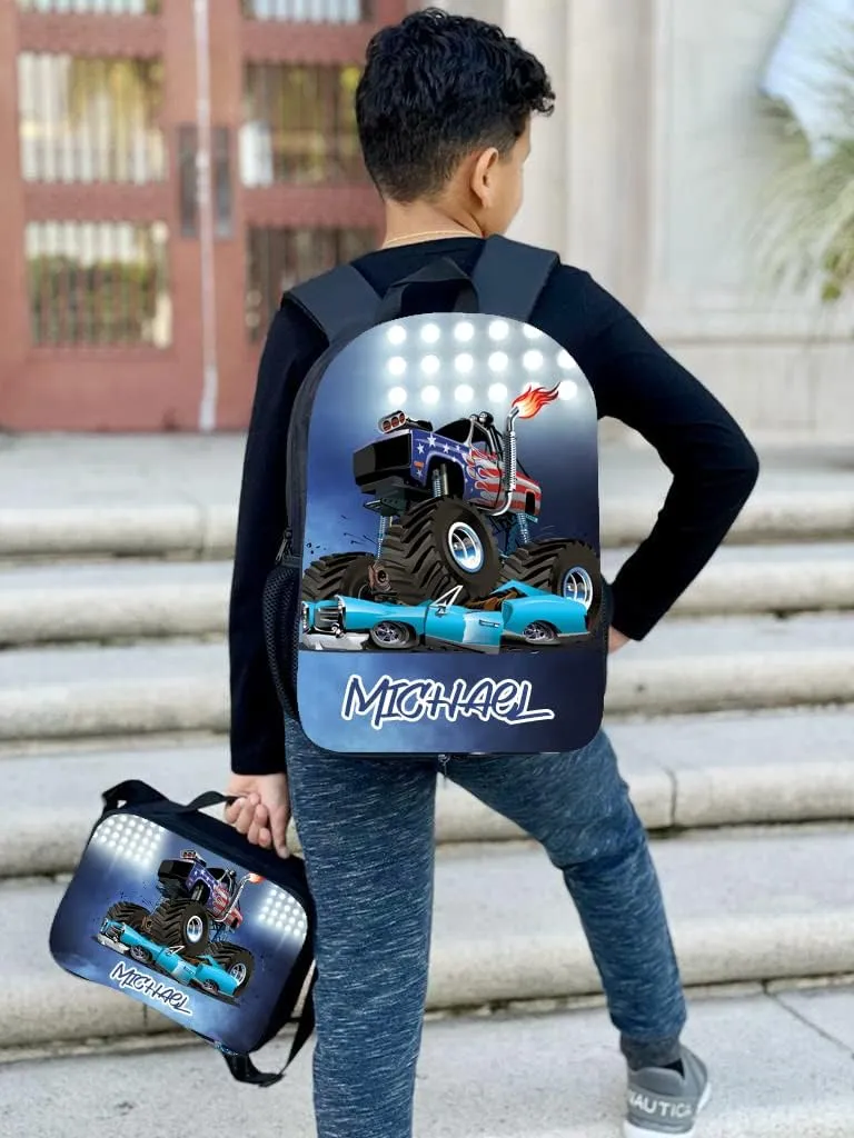 Personalized Lunch Bag - Monster Truck