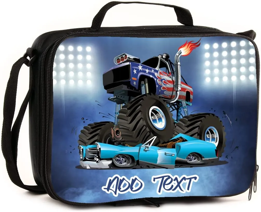Personalized Lunch Bag - Monster Truck