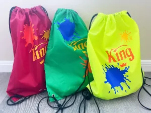 Personalized Paintball Drawstring Backpack