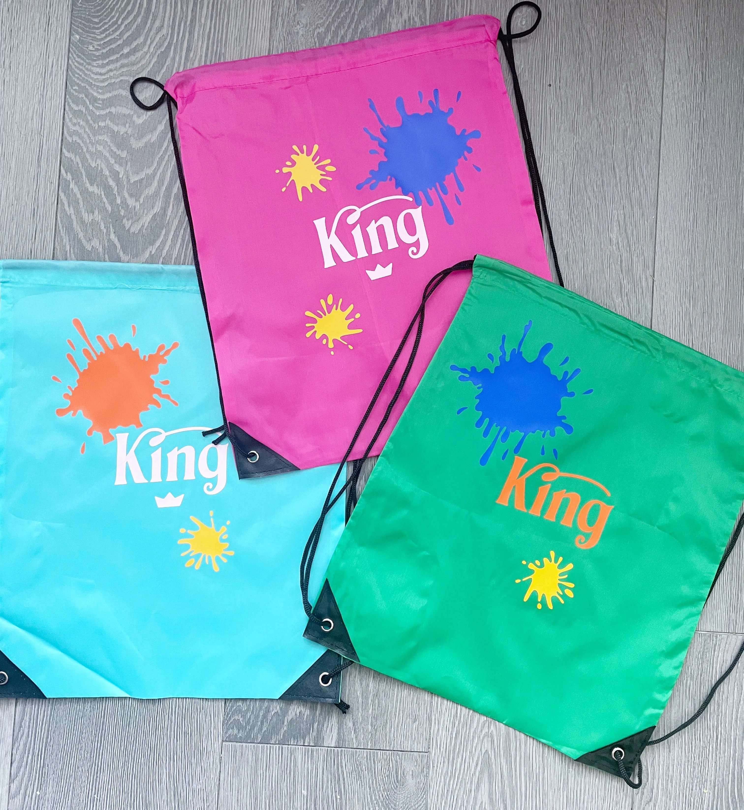 Personalized Paintball Drawstring Backpack