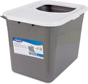 Petmate Enclosed Cat Litter Boxes - Top Entry Cat Litter Box Enclosure with Filter Lid, Made in USA