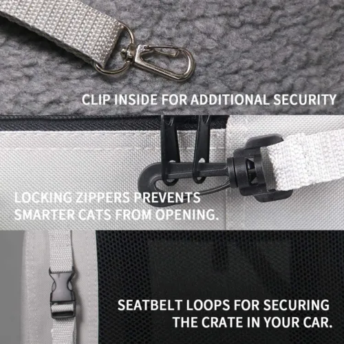 Petseek Extra Large Cat Carrier Soft Sided Folding Small Medium Dog Pet Carrier