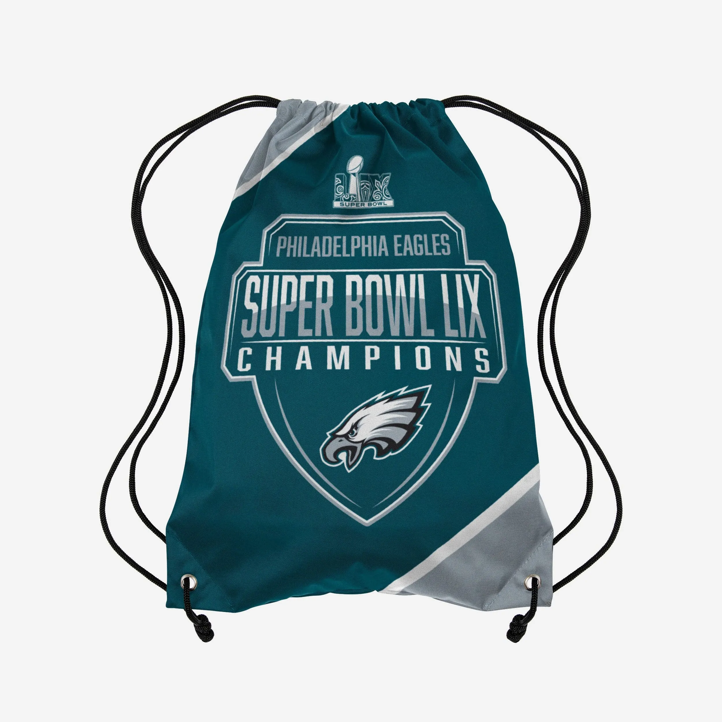 Philadelphia Eagles Super Bowl LIX Champions Team Color Drawstring Backpack
