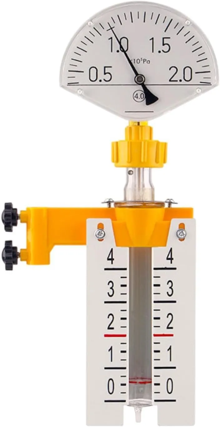Physics Experiment,Gas Law Experiment Apparatus Physics Experiment Set Lightweight Portable Teaching Device Educational Tool for Middle School, Type B (Type a 30.5cmx15cm)