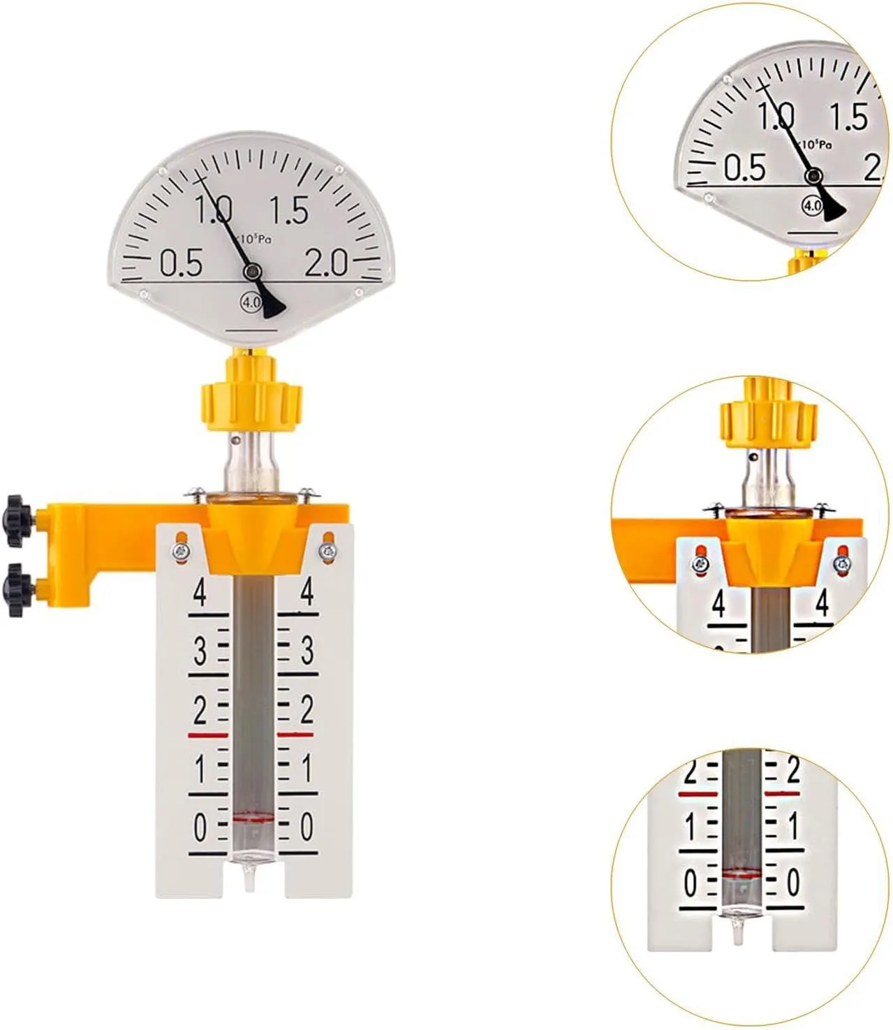 Physics Experiment,Gas Law Experiment Apparatus Physics Experiment Set Lightweight Portable Teaching Device Educational Tool for Middle School, Type B (Type a 30.5cmx15cm)