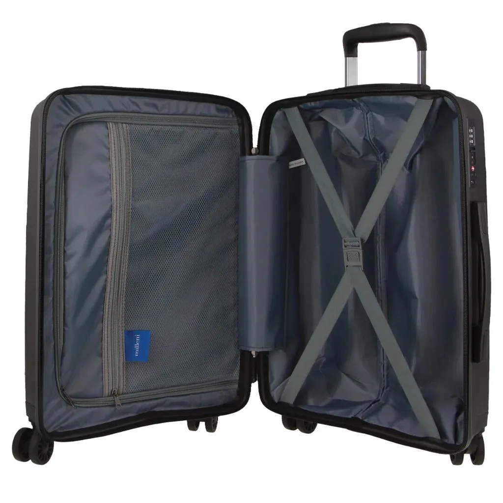 Pierre Cardin Inspired Milleni Cabin Luggage Bag Travel Carry On Suitcase 54cm (39L)