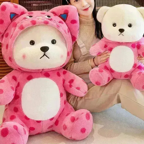 Pink Love Hooded Lena Bear Plushie (45 cm)