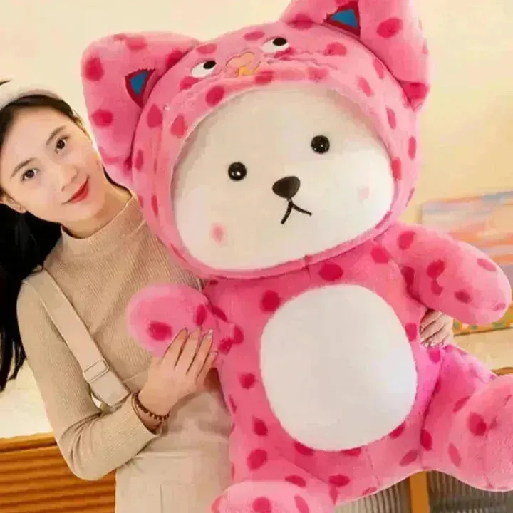 Pink Love Hooded Lena Bear Plushie (45 cm)