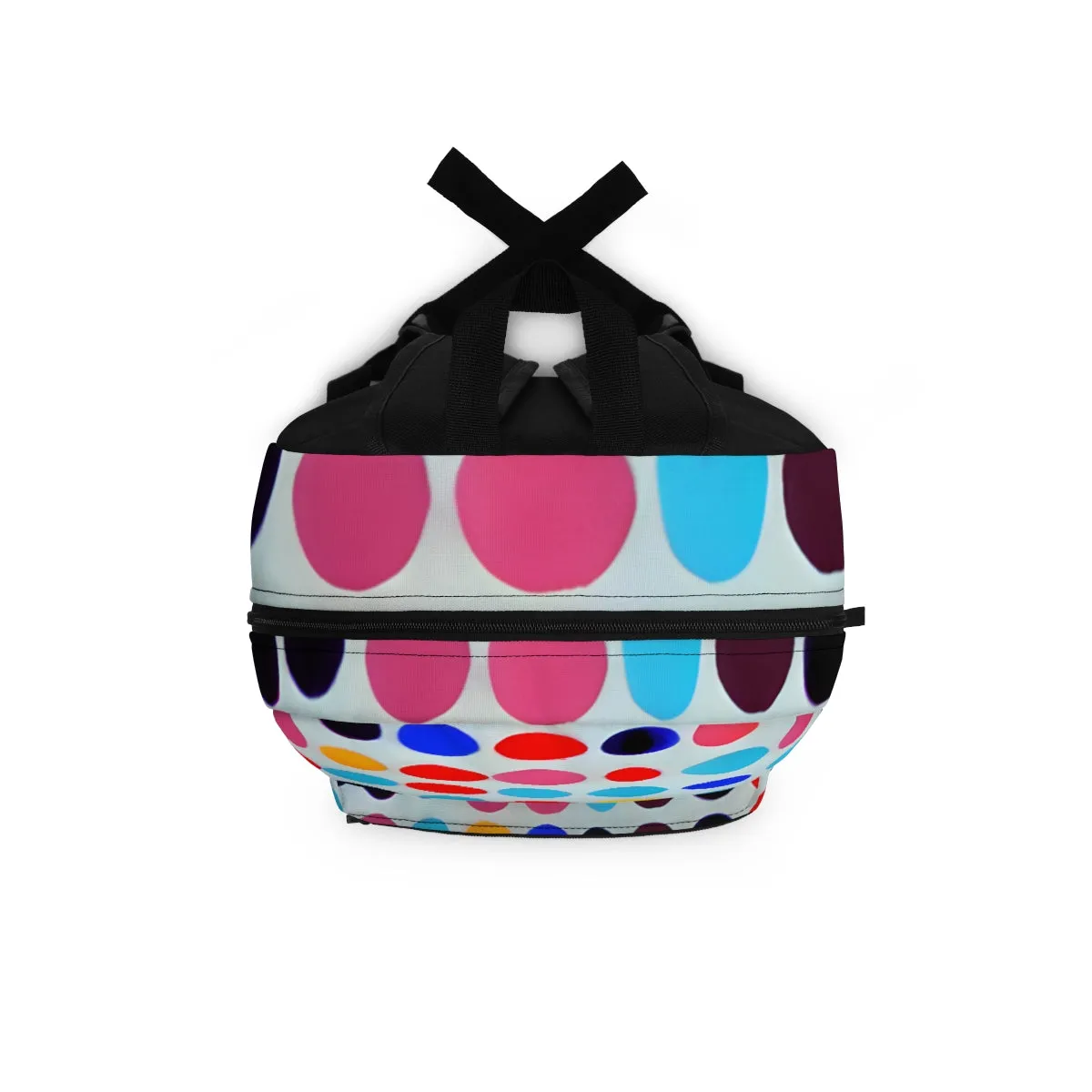 Playful Polka Dots: Colorful Backpack with a Bold Twist