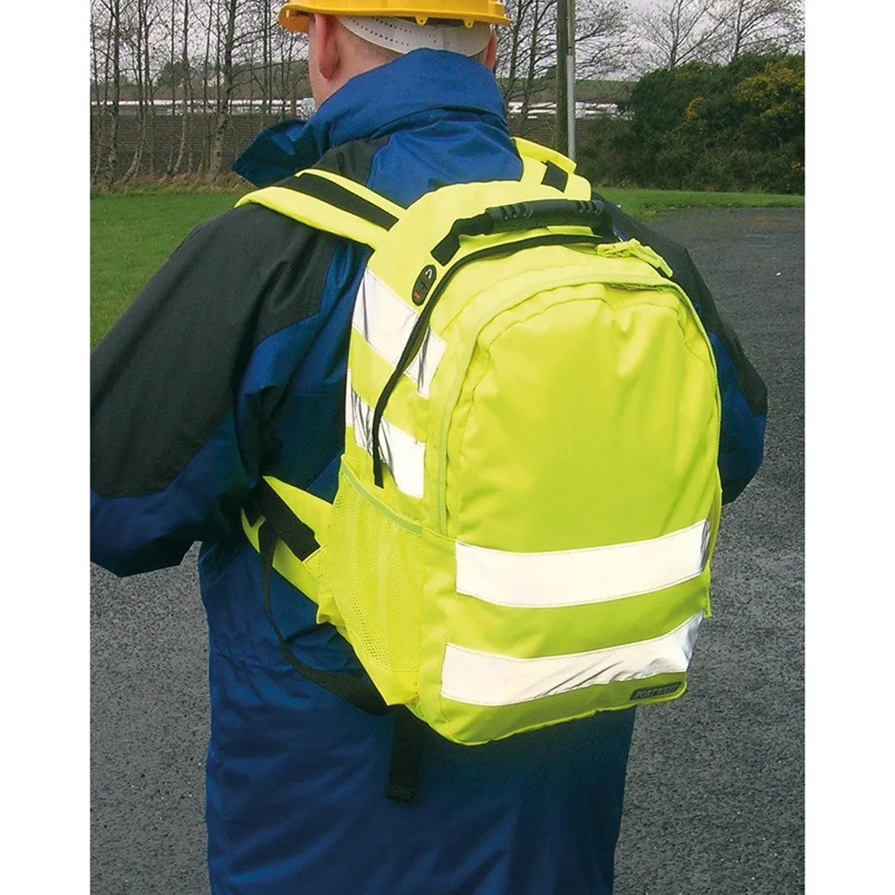 PORTWEST B905 HI VIS BACKPACK