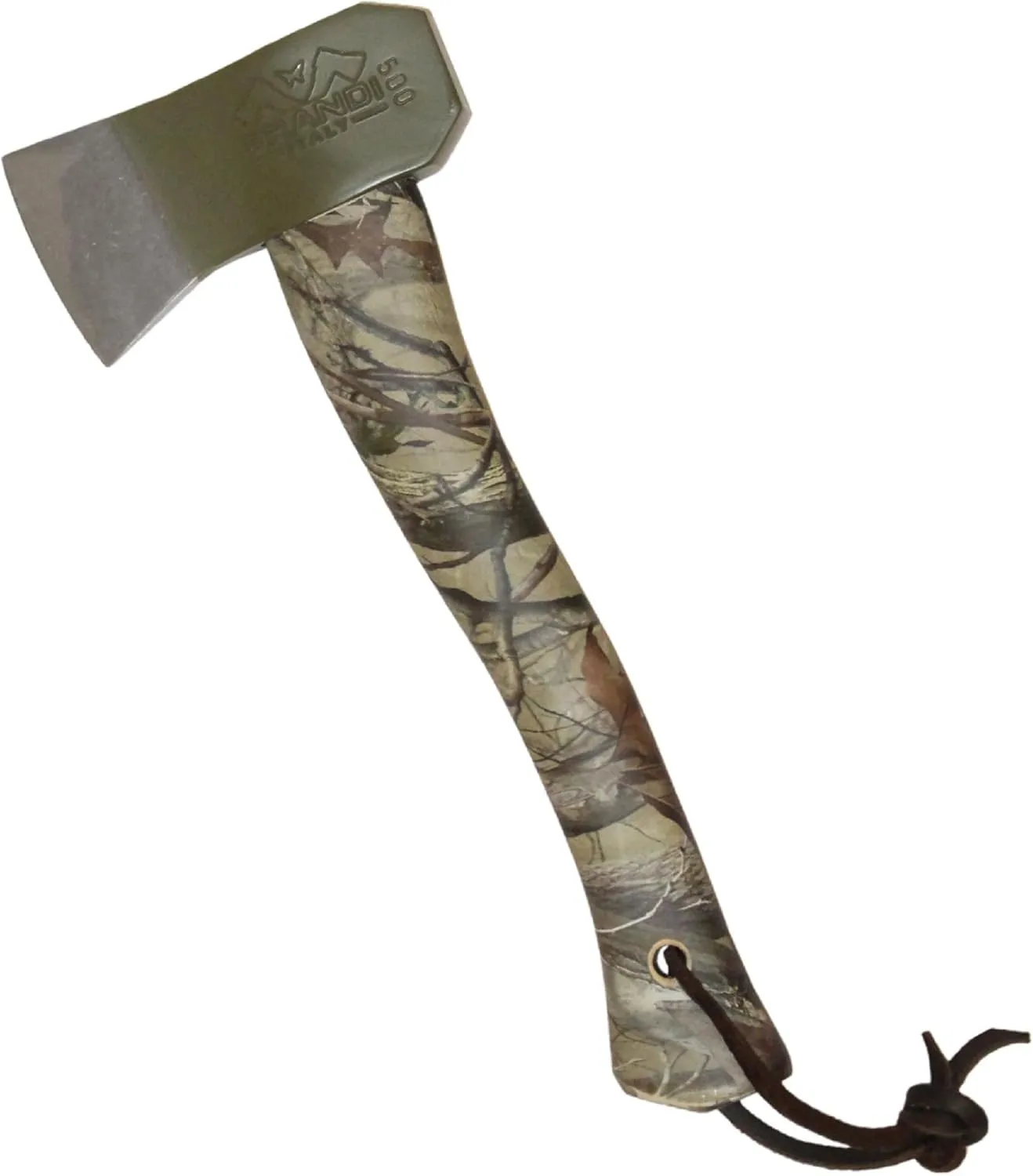 PRANDI Camping Hatchet 1.15 lb with Genuine Leather Cover Handmade Axe Head Sheath