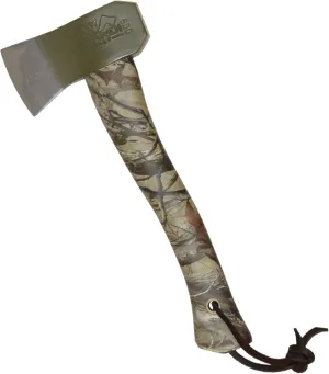 PRANDI Camping Hatchet 1.15 lb with Genuine Leather Cover Handmade Axe Head Sheath